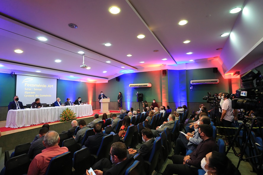 Governador WIlson Lima lanca Refis 2021 na Fecomercio Foto Diego Peres Secom
