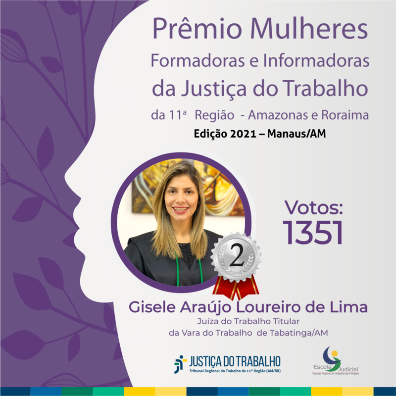 Prêmio Mulheres Formadoras e Informadoras da Justiça do Trabalho da 11ª Região 3