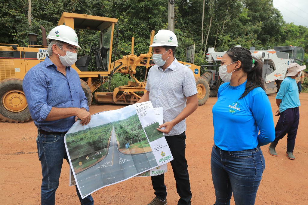 Governador Wilson Lima acompanha inicio servicos de recuperacao do ramal Nova Esperanca Foto Diego Peres Secom
