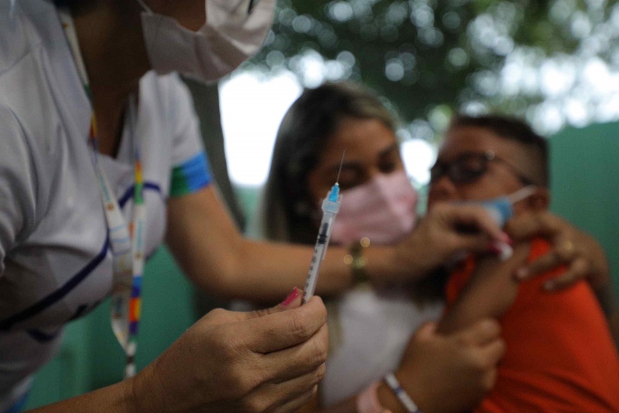SECOM Foto Lucas Silva Vacinacao de criancas de 5 a 11 anos no Amazonas