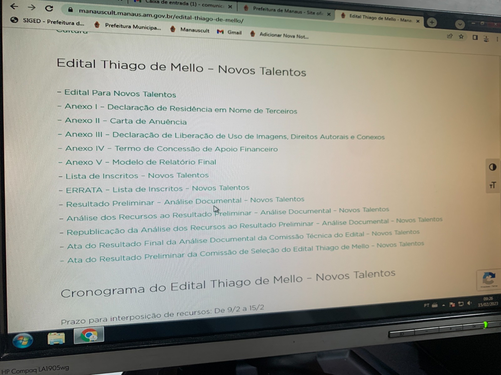 Prazo para recurso do E28098Thiago de Mello E28093 Novos Talentos encerra nesta quarta feira 152