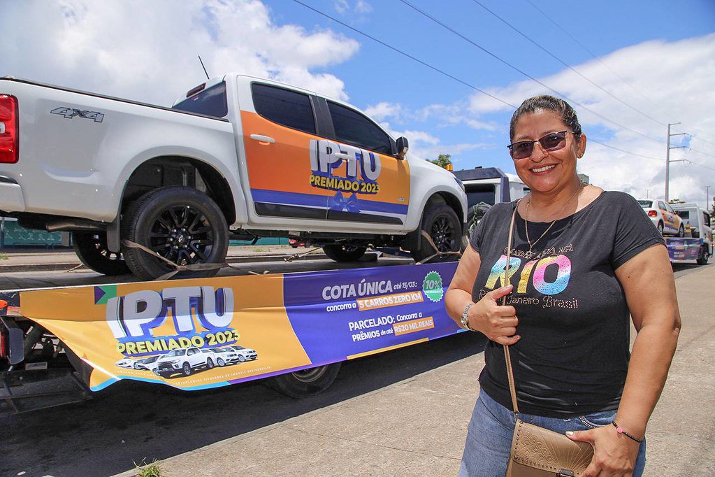 Prefeitura de Manaus promove carreata para exibir os premios da campanha E28098IPTU Premiado 2023