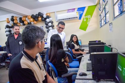 Computadores sao entregues a Escola Terezinha Almeida frutos de emenda parlamentar do deputado Joao Luiz Foto Mauro Smith upoWHK