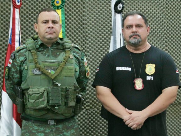 PC AM MAJOR VICTOR MELO E DELEGADO PAULO MAVIGNIER FOTO DIVULGACAO 577x435