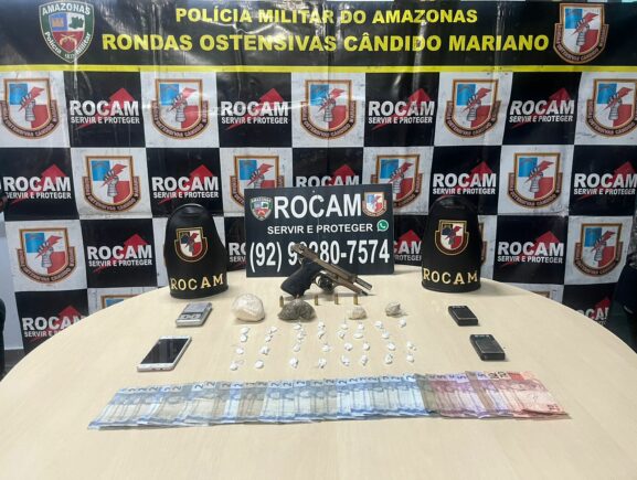 PMAM PORTE DE ARMA DE FOGO E TRAFICO DE DROGAS ROCAM 577x435 z9BXj1