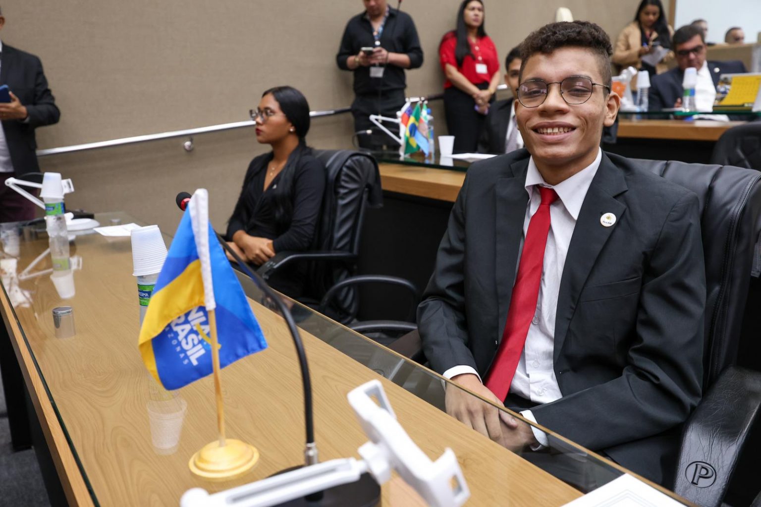 Roberto Cidade enaltece importancia do Parlamento Jovem durante posse da 16a Legislatura do programa do Parlamento Estadual Foto Herick Pereira GBRMsI