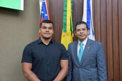 Deputado Joao Luiz comemora a convocacao oficial do atleta Pedro Nunes para as Olimpiadas de Paris Foto Mauro Smith zn2gNq