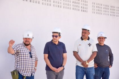 Deputado Joao Luiz vistoria obras de sua emenda parlamentar em quadras no Monte Siao Foto Mauro Smith EWeEuv