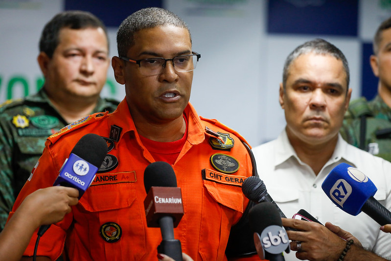 Governo do Amazonas intensifica acoes da Operacao Tamoiotata no combate ao desmatamento e a crimes ambientais no estado comandante do CBMAM Alexandre Gama FOTO Mauro Neto Secom