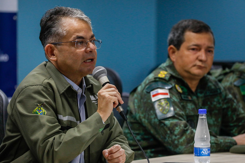 Governo do Amazonas intensifica acoes da Operacao Tamoiotata no combate ao desmatamento e a crimes ambientais no estado secretario do IPAAM Juliani Valente FOTO Mauro Neto Secom