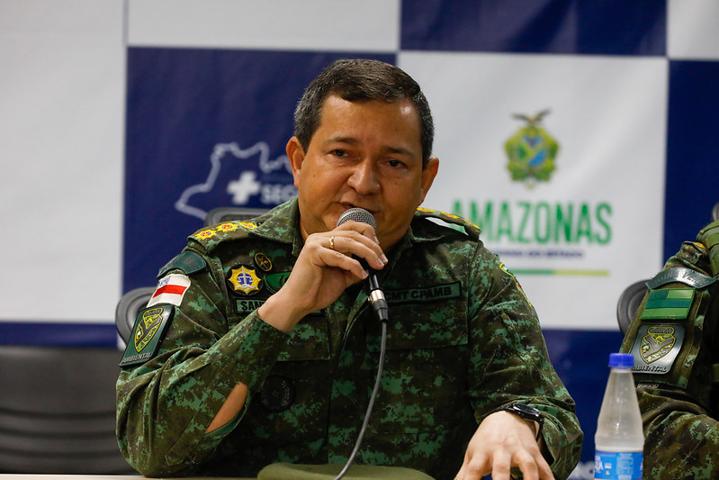 Governo do Amazonas intensifica acoes da Operacao Tamoiotata no combate ao desmatamento e a crimes ambientais no estado Comandante do CPAmb coronel Antonio Santarem FOTO Mauro Neto Secom