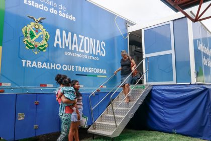 SES AM Carreta da Saude na zona norte Foto Evandro Seixas