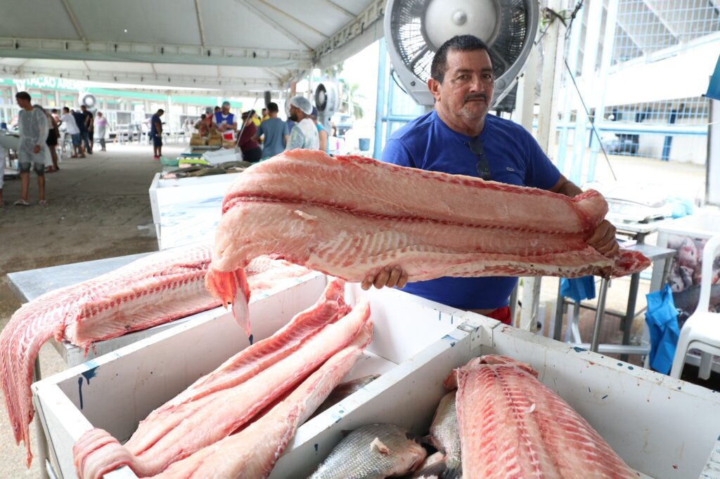 ADS Governo do Amazonas comercializara mais de 100 toneladas de peixes na primeira edicao especial do Feirao do Pescado em Manaus Foto Ruth Juca 2 2 1024x682 1