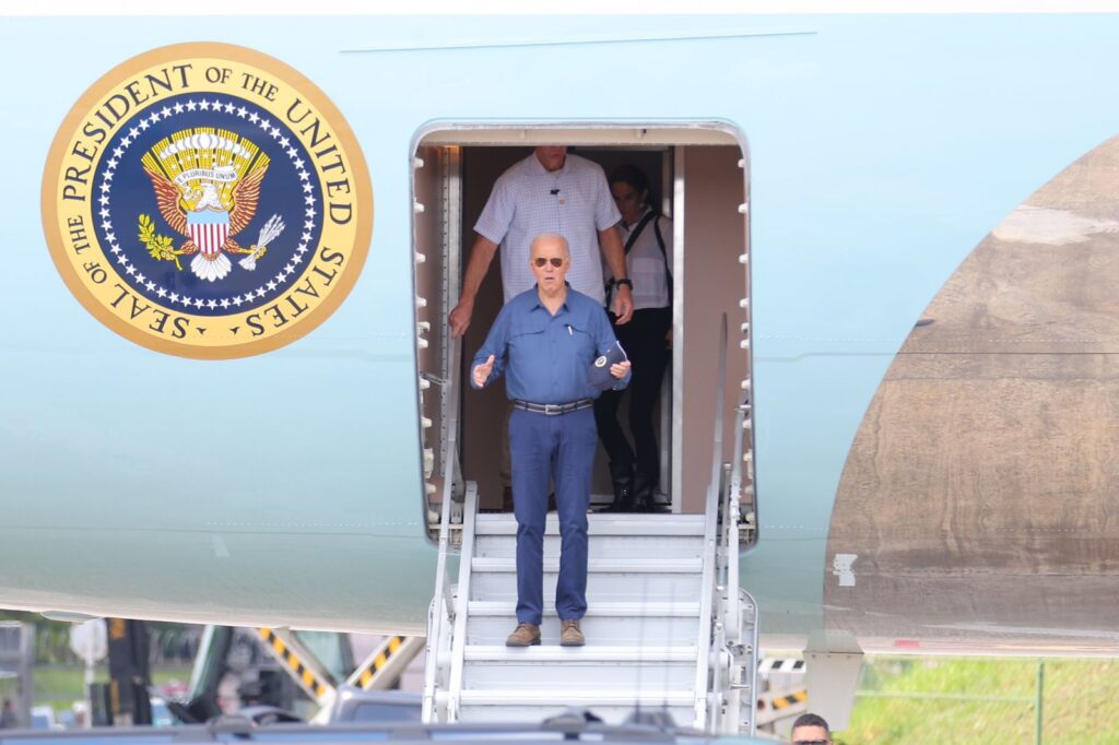 Em visita historica ao Amazonas governador Wilson Lima recepciona presidente dos Estados Unidos Joe Biden 5 Foto Diego Peres Secom 1024x682 1