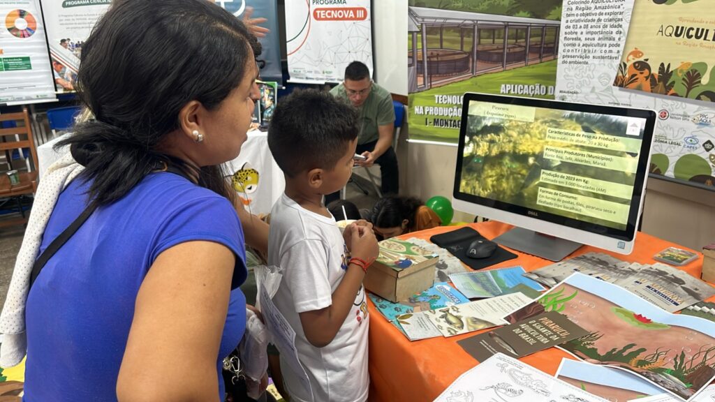 Fapeam apresenta projetos na area de aquicultura em acao do Governo Presente Fotos Esterffany Martins Fapeam 2 1024x576 1