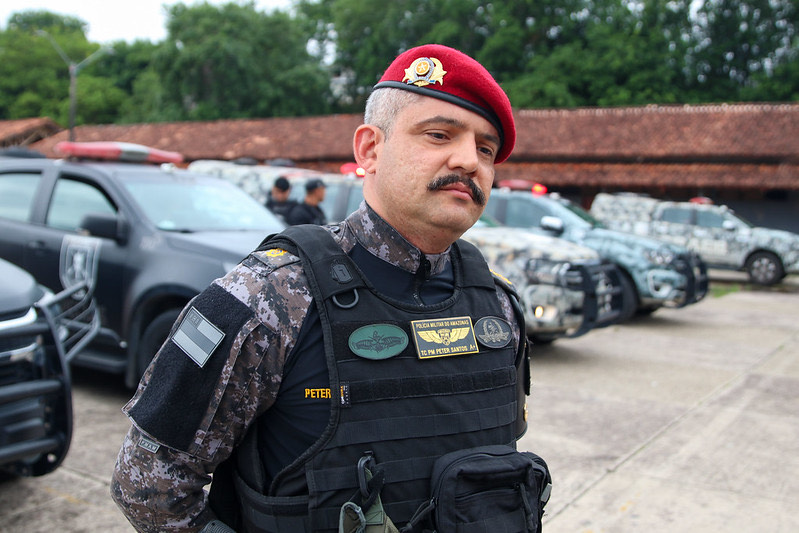 Operacao Aguia Governo do Amazonas intensifica policiamento especializado nas zonas de Manaus 5 subcomandante do CPE tenente coronel Peter Santos Foto Arthur Castro Secom