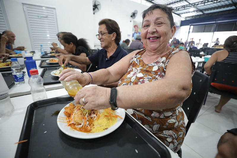 Temos a oportunidade de consumir uma comida boa diz beneficiario do Prato Cheio 4 Selene de Souza Foto Arthur Castro Secom