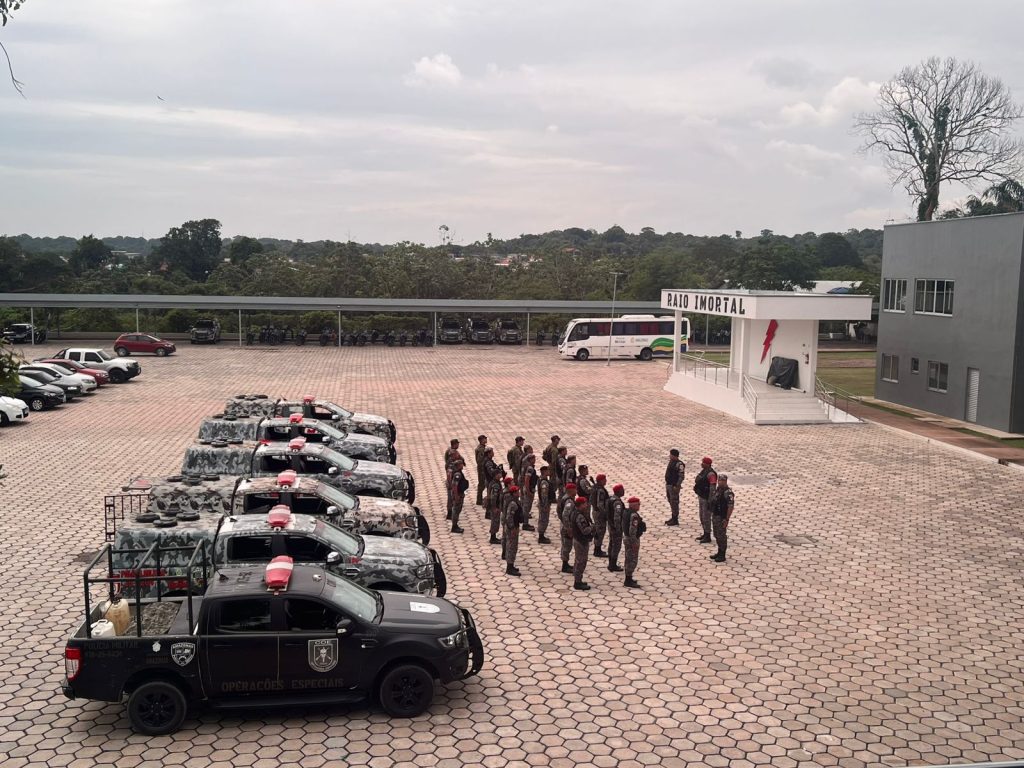 Governo do Amazonas envia reforço policial para auxiliar segurança de Rondônia em combate a ataques criminosos Informe Manaus Envio de tropara para Rondonia Secom 1024x768 1