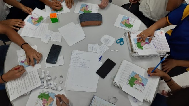 Fapeam pesquisa desenvolve material didatico para auxiliar no ensino da geografia de transportes Fotos Cristiano da Silva Paiva 1