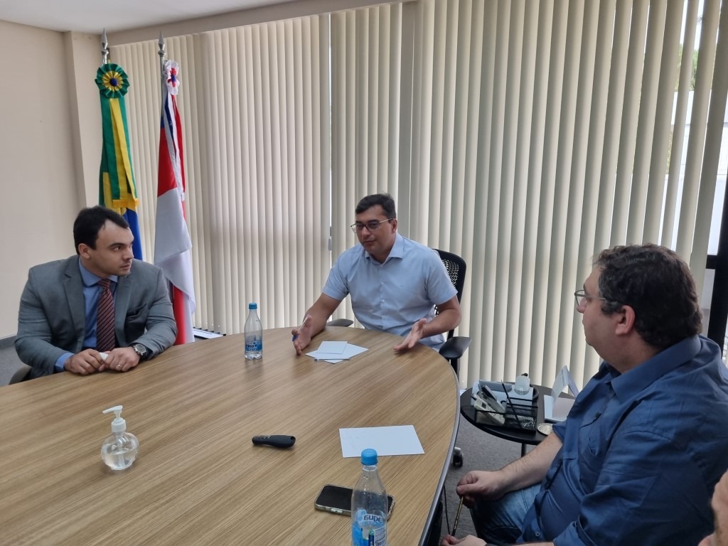 GOVERNADOR WILSON LIMA E PROCURADOR GERAL GIORDANO BRUNO COSTA DA CRUZ