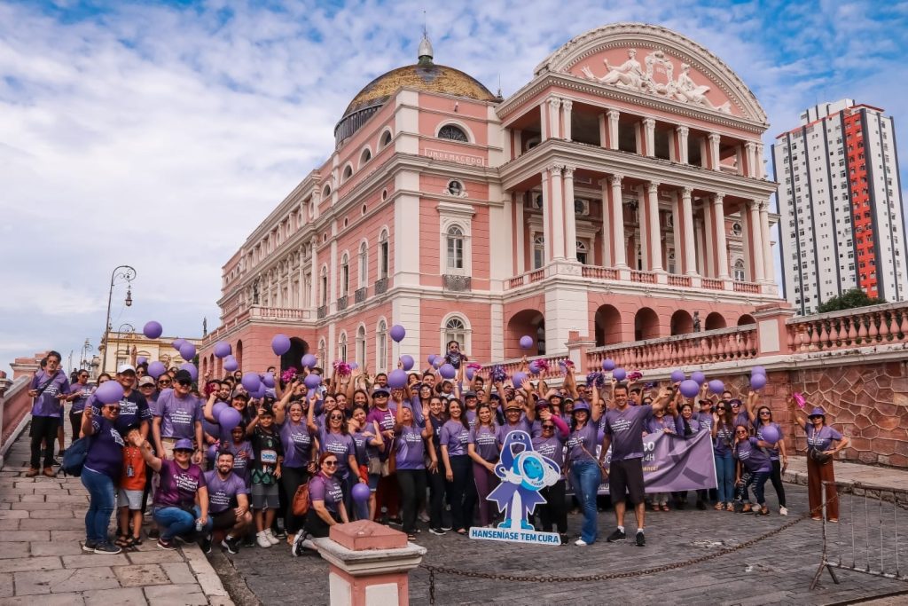 Janeiro Roxo: Fundação Alfredo da Matta realiza caminhada em campanha de conscientização sobre a hanseníase Informe Manaus SES AM Caminhada em conscientizac807 a771 o sobre a hanseni769 ase Foto Evandro Seixas 03 1024x683 1