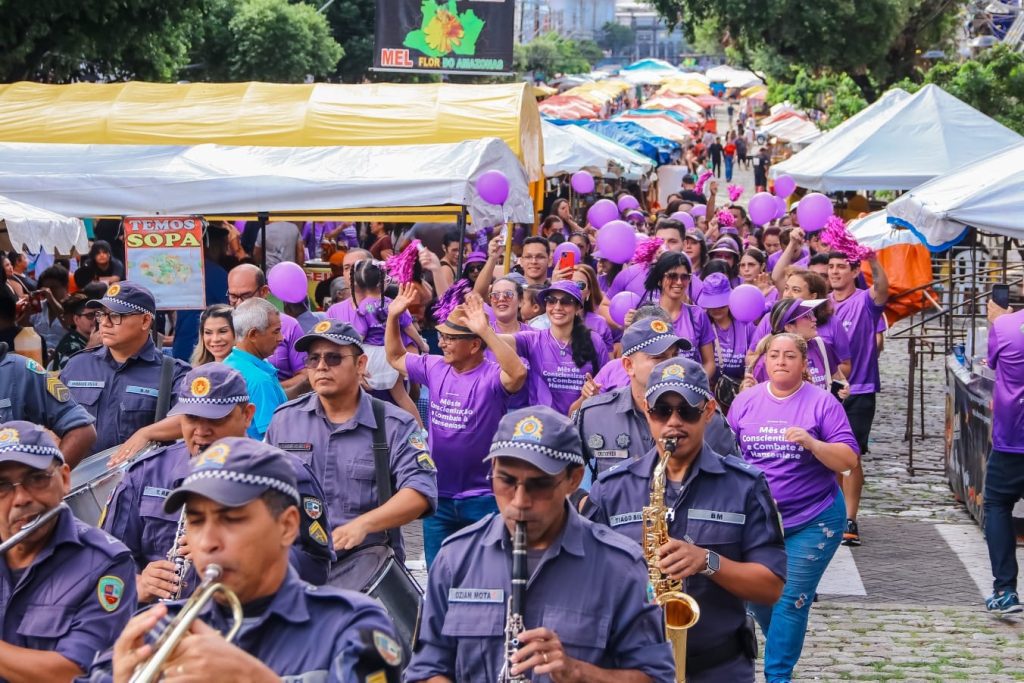 Janeiro Roxo: Fundação Alfredo da Matta realiza caminhada em campanha de conscientização sobre a hanseníase Informe Manaus SES AM Caminhada em conscientizac807 a771 o sobre a hanseni769 ase Foto Evandro Seixas 04 1024x683 1