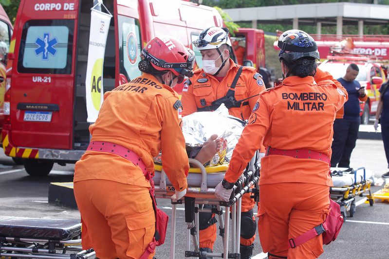 Corpo de Bombeiros faz simulado de emergência com atendimento a vítimas em shopping da zona oeste de Manaus Informe Manaus Foto Arthur Castro 2 1