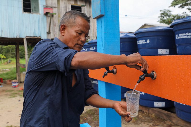 Governo do Amazonas instala purificador de agua na comunidade Sao Francisco em Iranduba 4 dona de casa Elciane Castro FOTO Antonio Lima 2