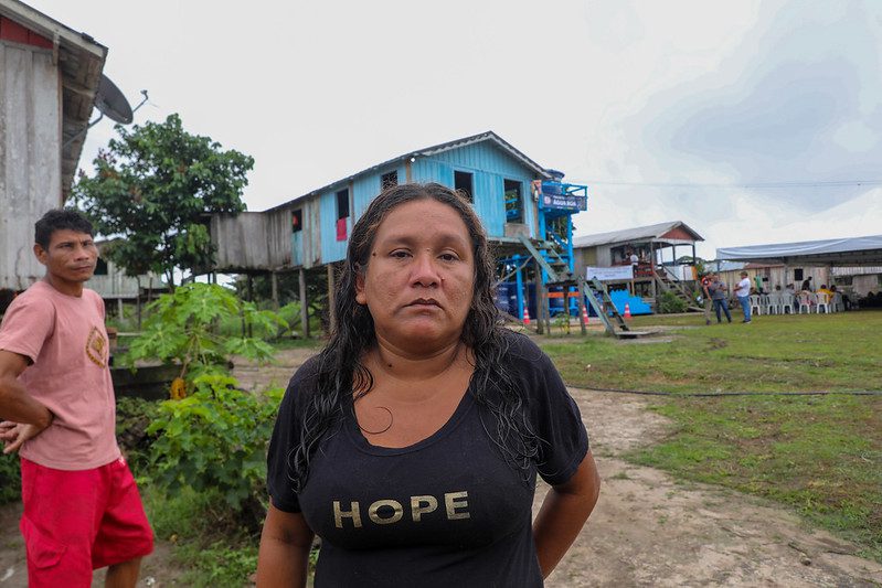 Governo do Amazonas instala purificador de agua na comunidade Sao Francisco em Iranduba 4 dona de casa Elciane Castro FOTO Antonio Lima