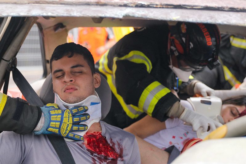 Corpo de Bombeiros realiza simulado de salvamento veicular com múltiplas vítimas 9 CBMAM SIMULADO FOTO MAURO NETO 4