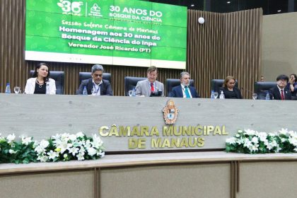 Camara Municipal de Manaus celebra 30 anos do Bosque da Ciencia em Reuniao Solene