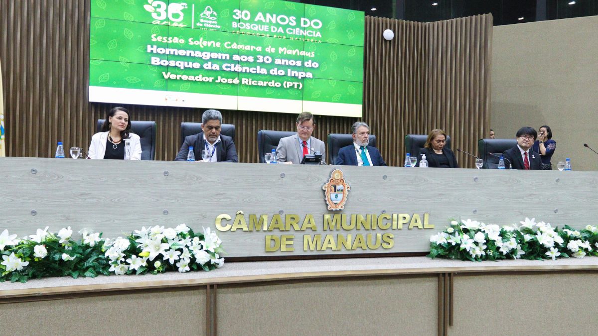 Camara Municipal de Manaus celebra 30 anos do Bosque da Ciencia em Reuniao Solene
