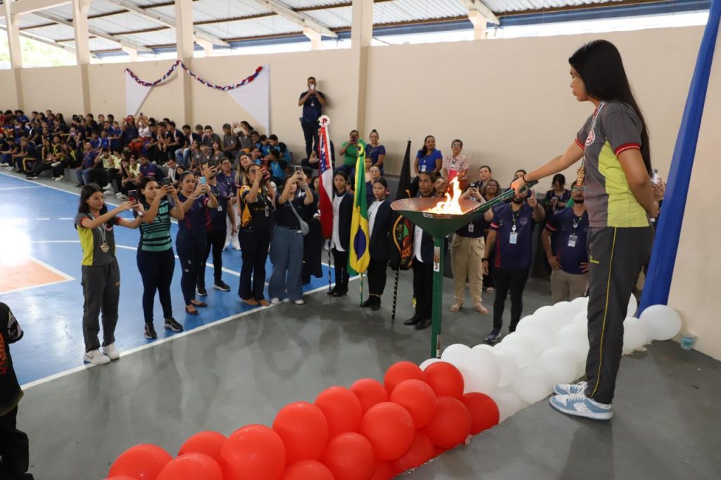 Coordenadoria de Educação promove 12ª edição dos jogos escolares com alunos da zona norte 5 Desporto Escolar Abertura Jogos CDE 7 foto Eduardo Cavalcante 04 1024x682 1
