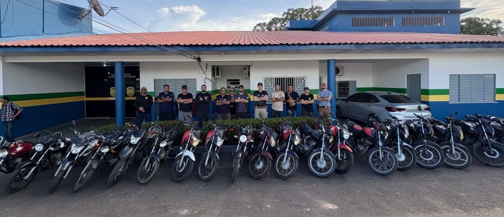 Em abril, Polícia Civil recuperou 54 veículos roubados/furtados durante ações na capital e no interior 7 PCAM MOTOCICLETAS APREENDIDAS DIVULGACAO 1024x442 1