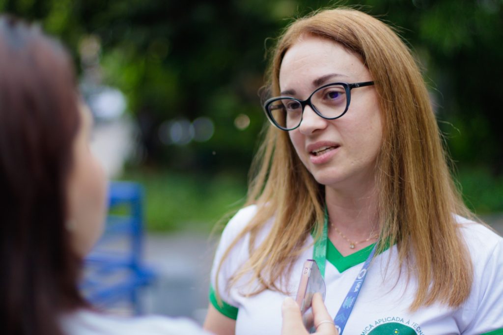 Empreendedorismo: mulheres em vulnerabilidade social iniciam curso de Cosméticos Naturais, por meio de parceria entre Sejusc e UEA 12 Patricia Albuquerque Foto Ygson Franca Sejusc 24 1024x682 1