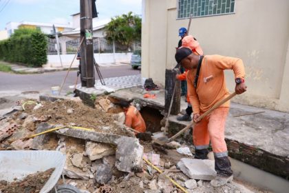 Prefeitura de Manaus reconstroi caixa coletora em via do bairro Alvorada e promove melhoria no sistema de drenagem 3