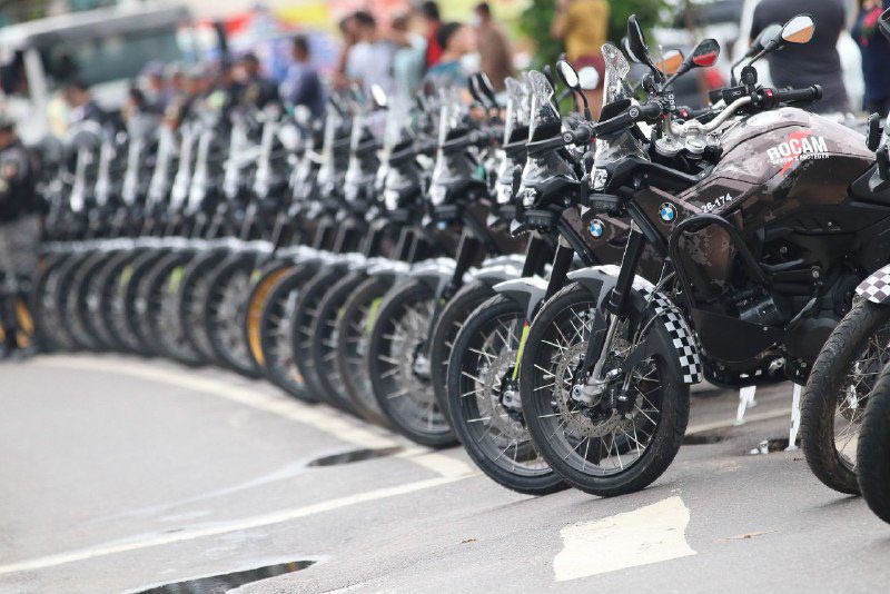 Mais potência e tecnologia: novas motocicletas entregues pelo governador Wilson Lima ampliam atuação da PMAM na capital 7 SECOM ROCAM MOTOS FOTOS DIEGO PERES