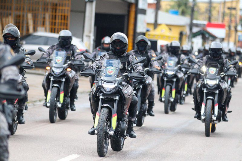 Mais potência e tecnologia: novas motocicletas entregues pelo governador Wilson Lima ampliam atuação da PMAM na capital 10 SECOM ROCAM MOTOS3 FOTOS DIEGO PERES