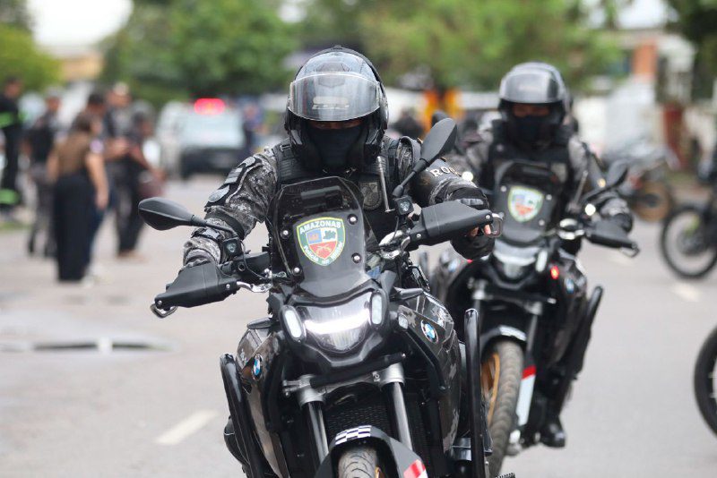 Mais potência e tecnologia: novas motocicletas entregues pelo governador Wilson Lima ampliam atuação da PMAM na capital 8 SECOM ROCAM MOTOS4 FOTOS DIEGO PERES