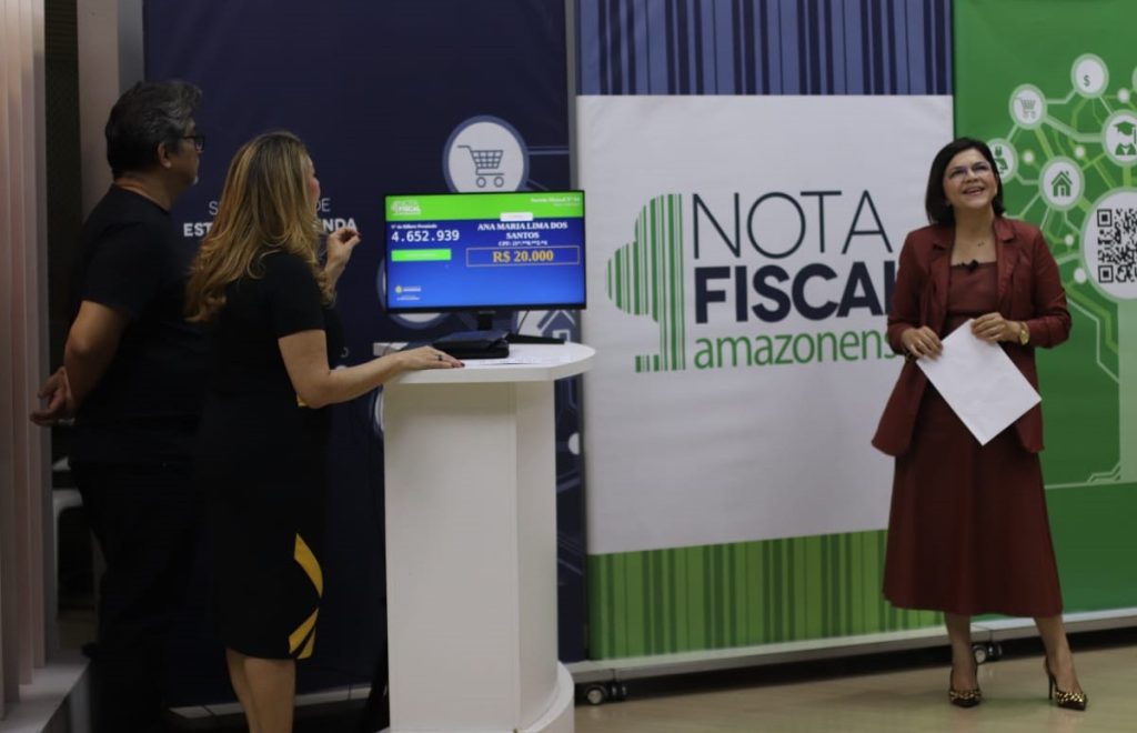 Campanha Nota Fiscal Amazonense divulga vencedores dos sorteios mensal e regional de maio 5 Sefaz Sorteio Nota fiscal AM foto digvulgacao 2 1024x660 1