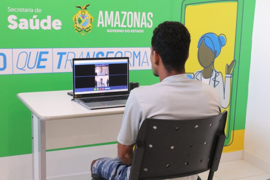 Governador Wilson Lima entrega Telessaúde em Rio Preto da Eva e serviço já alcança sete municípios do Amazonas 13 Telessaude Rio Preto Mauro Neto Secom 5 1024x682 1