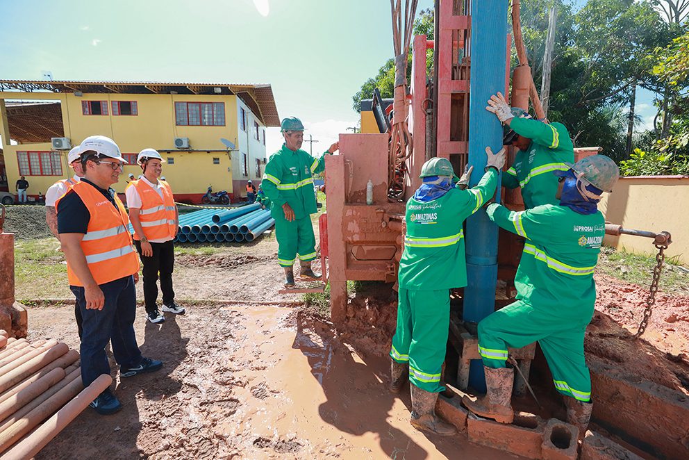 Obras de saneamento básico do Prosai Parintins avançam para levar água potável e esgoto para a população do município 7 UGPE OBRAS PROSAI PARINTINS FOTO TIAGO CORREA UGPE 02