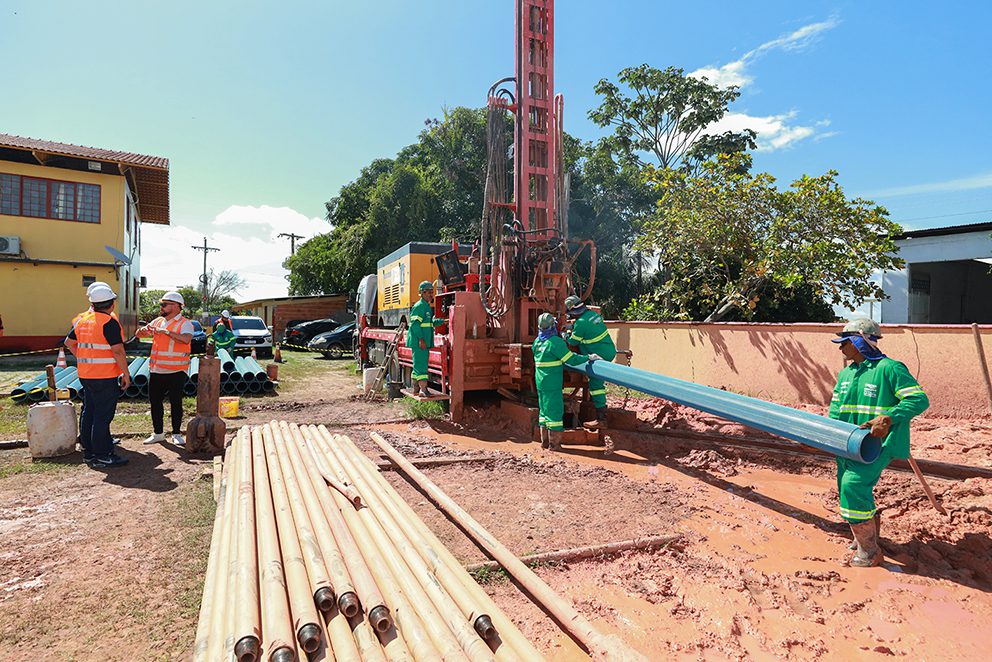 Obras de saneamento básico do Prosai Parintins avançam para levar água potável e esgoto para a população do município 6 UGPE OBRAS PROSAI PARINTINS FOTO TIAGO CORREA UGPE 03