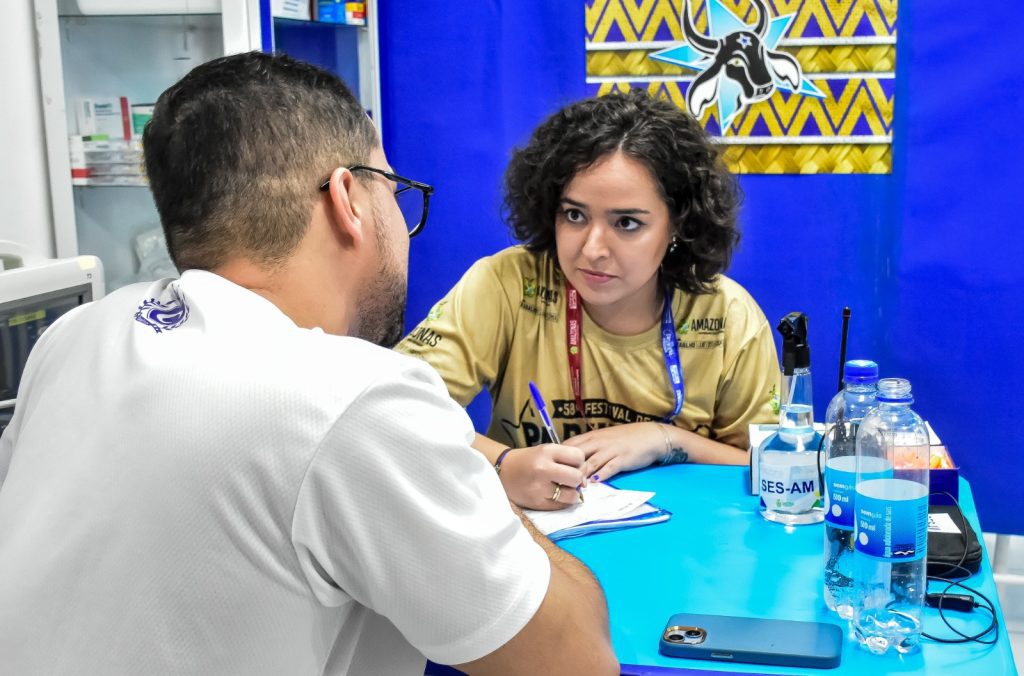 Festival de Parintins 2025: SES-AM registra mais de 2,8 mil atendimentos de saúde no primeiro dia de apresentações no Bumbódromo 9 9828cbcf d92d 40b3 b8b9 9e3fe4c09690 1024x676 1
