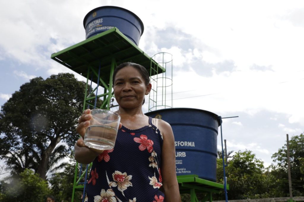 Água de qualidade transforma a rotina de moradores da zona rural de Nhamundá 7 Agua de qualidade transforma a rotina de moradores da zona rural de Nhamunda 3 Nelia Mendonca agricultora foto Alex Pazuello Secom 1024x682 1