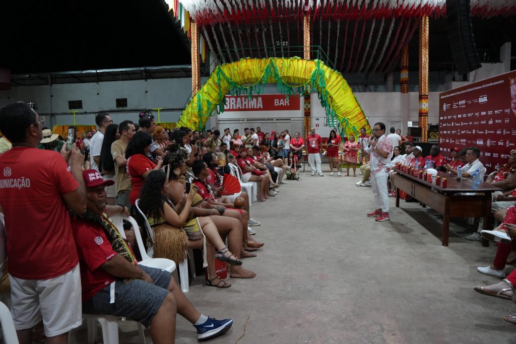 Festival de Parintins 2025: Boi Garantido destaca resistência e identidade popular em projeto de arena 9 Cultura Boi de Arena Garantido foto Aguilar Abecassis Secretaria de Estado de Cultura e Economia Criativa 1 1024x683 1