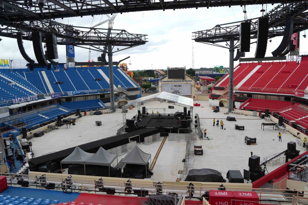Festival de Parintins 2025: Palco 360º no Bumbódromo está pronto para a Festa dos Visitantes 7 Cultura palco para a Festa dos Visitantes foto Aguilar Abecassis Secretaria de Estado de Cultura e Economia Criativa 3 1024x683 1