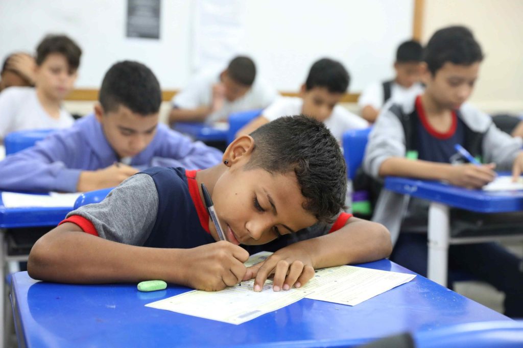 Mais de 537 mil alunos do Amazonas realizam 1ª fase da Olimpíada Brasileira de Matemática nesta terça-feira 4 Educacao OBMEP Alunos Foto Euzivaldo Queiroz 2 1024x682 1