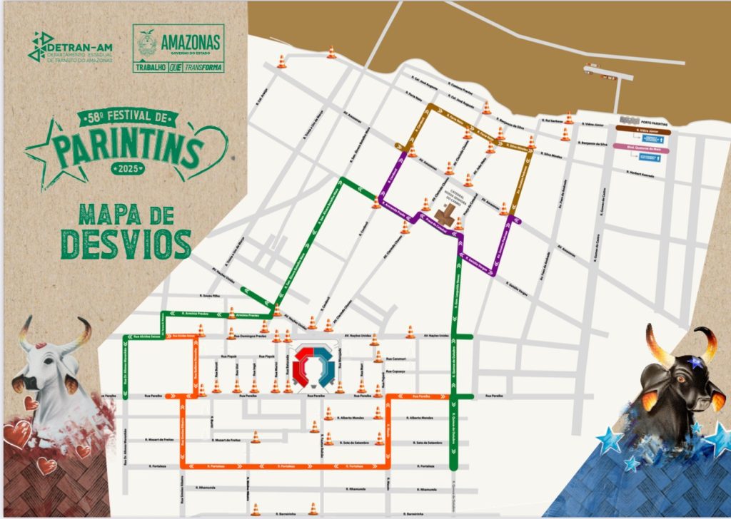 Festival de Parintins 2025: Detran-AM inicia distribuição de 10 mil mapas informativos 9 Mapa Parintins 2025 1024x728 1