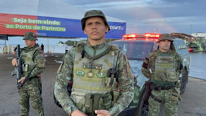 Festival de Parintins 2025: Polícia Militar do Amazonas intensifica ações em áreas portuárias 9 PMAM TENENTE WILKER LIMA DO BATALHAO DE POLICIAMENTO AMBIENTAL FOTO SAMARA AIRES PMAM